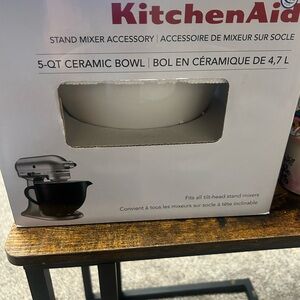 KitchenAid 5-Qt Ceramic Bowl - Classic White